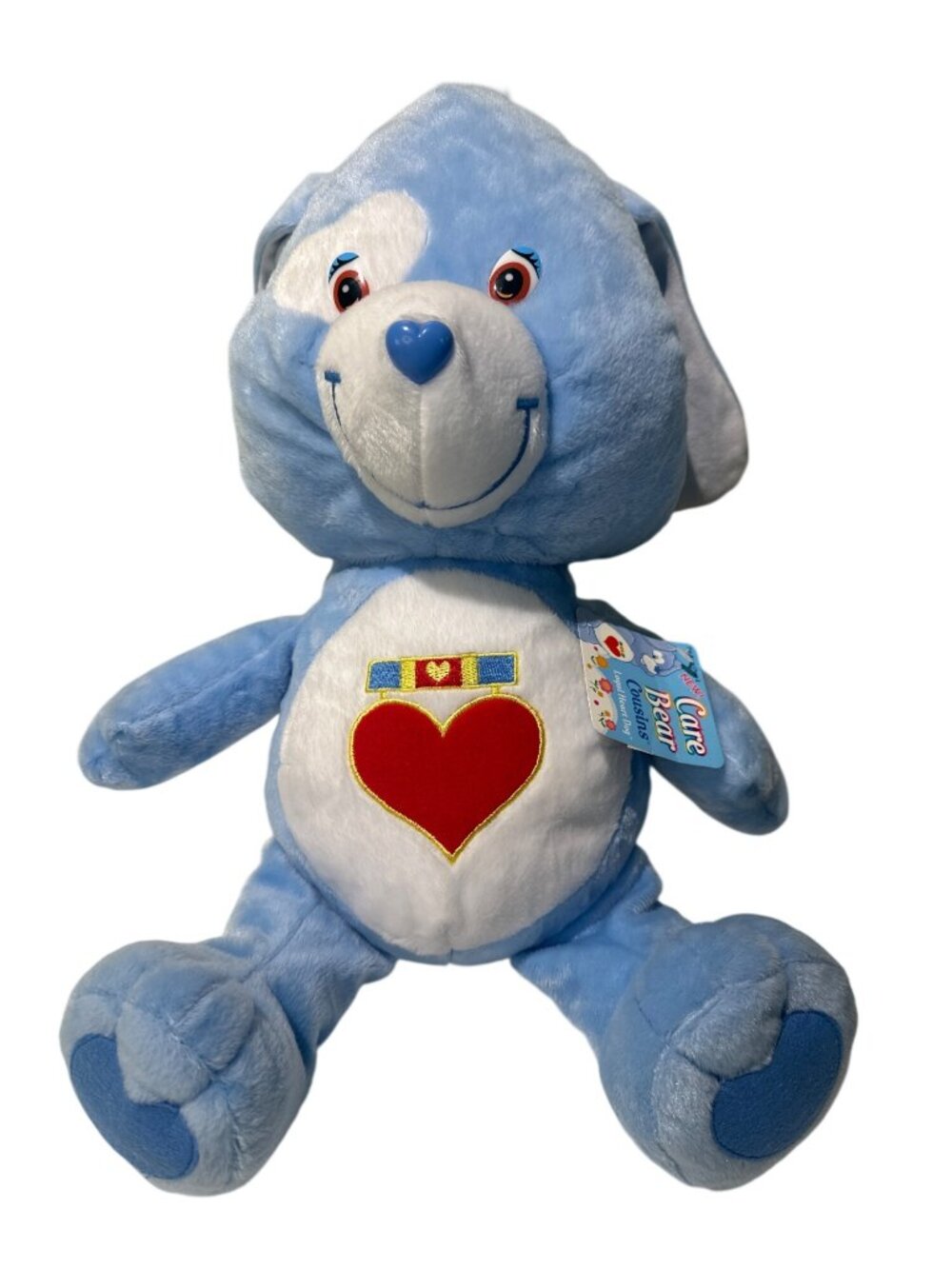 VTG Care Bears Cousins LARGE Plush Loyal Heart Dot Nanco 2005 18" Stuffed Toy